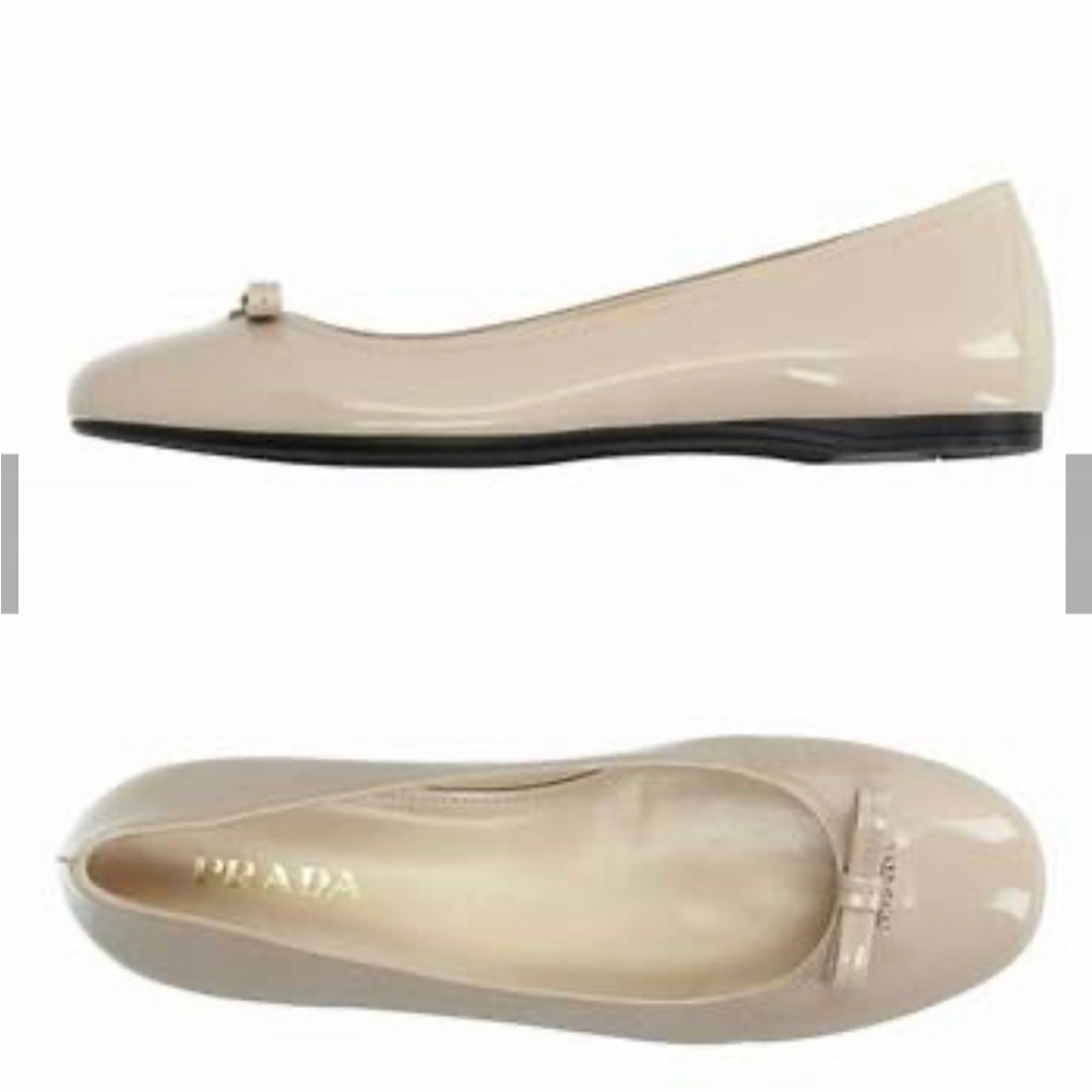 PRADA Patent Ballerinas. Size 38.5 (US 8.5 Women’s) NEW!